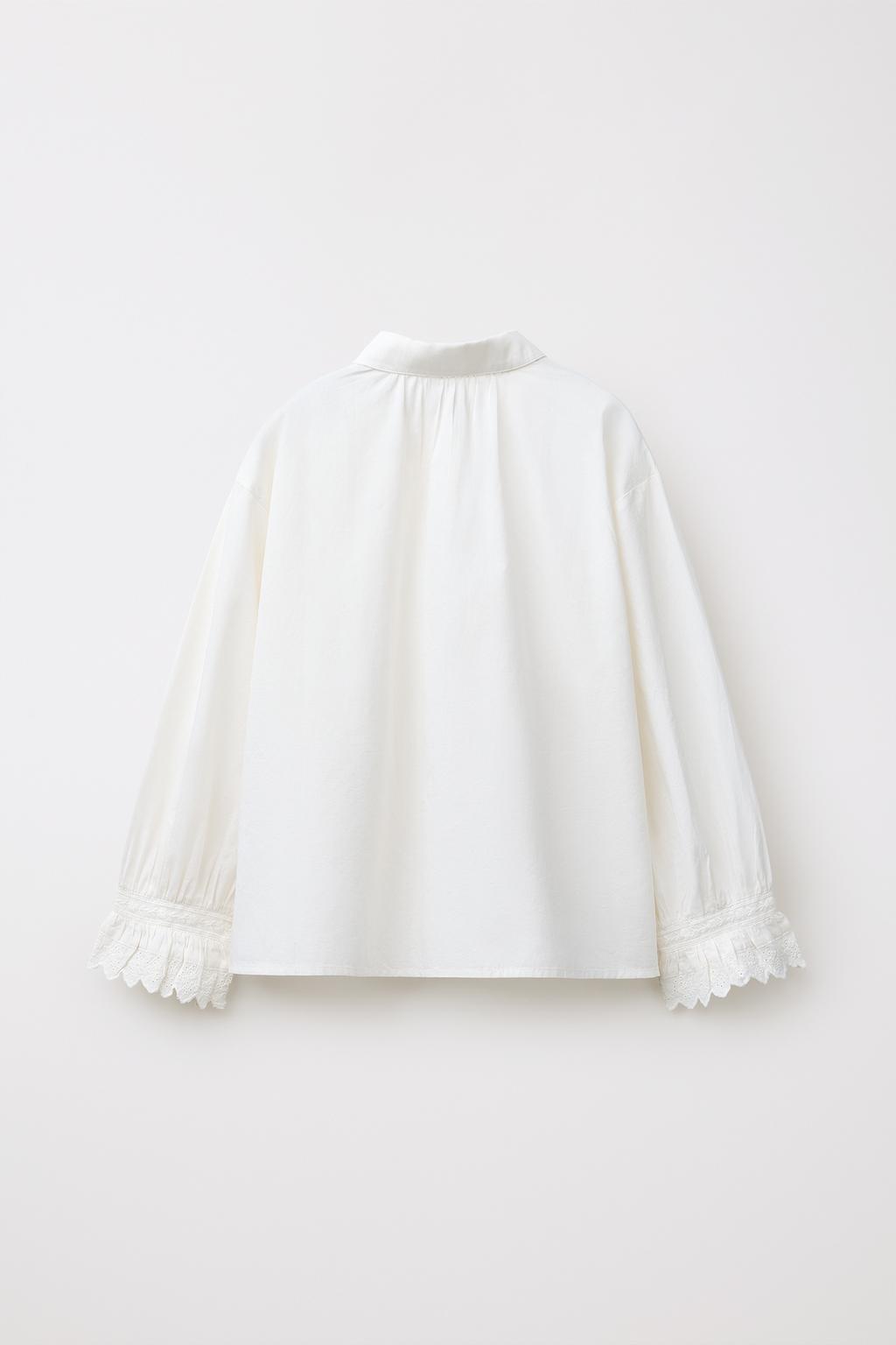 Рубашка limited edition с вышивкой пижамного стиля