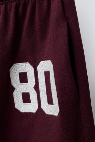 Брюки WIDE LEG из плотной мягкой ткани с вышивкой- Заказать в России