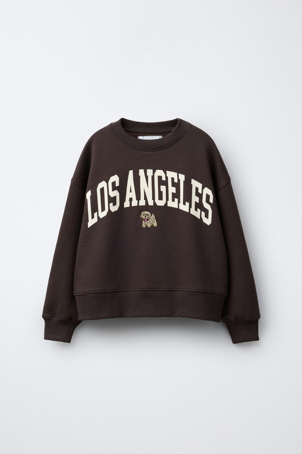 ТОЛСТОВКА С ВЫШИТОЙ НАДПИСЬЮ И ЩЕНКОМ