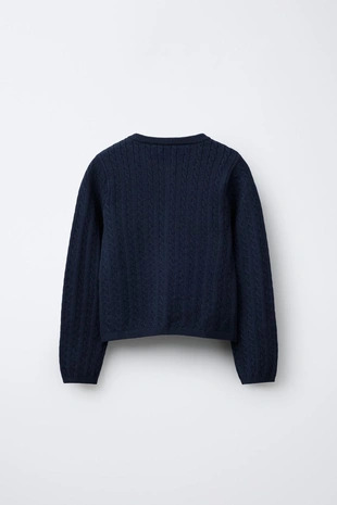 Кардиган с узором «косы»- Заказать в России