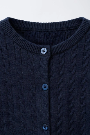 Кардиган с узором «косы»- Заказать в России