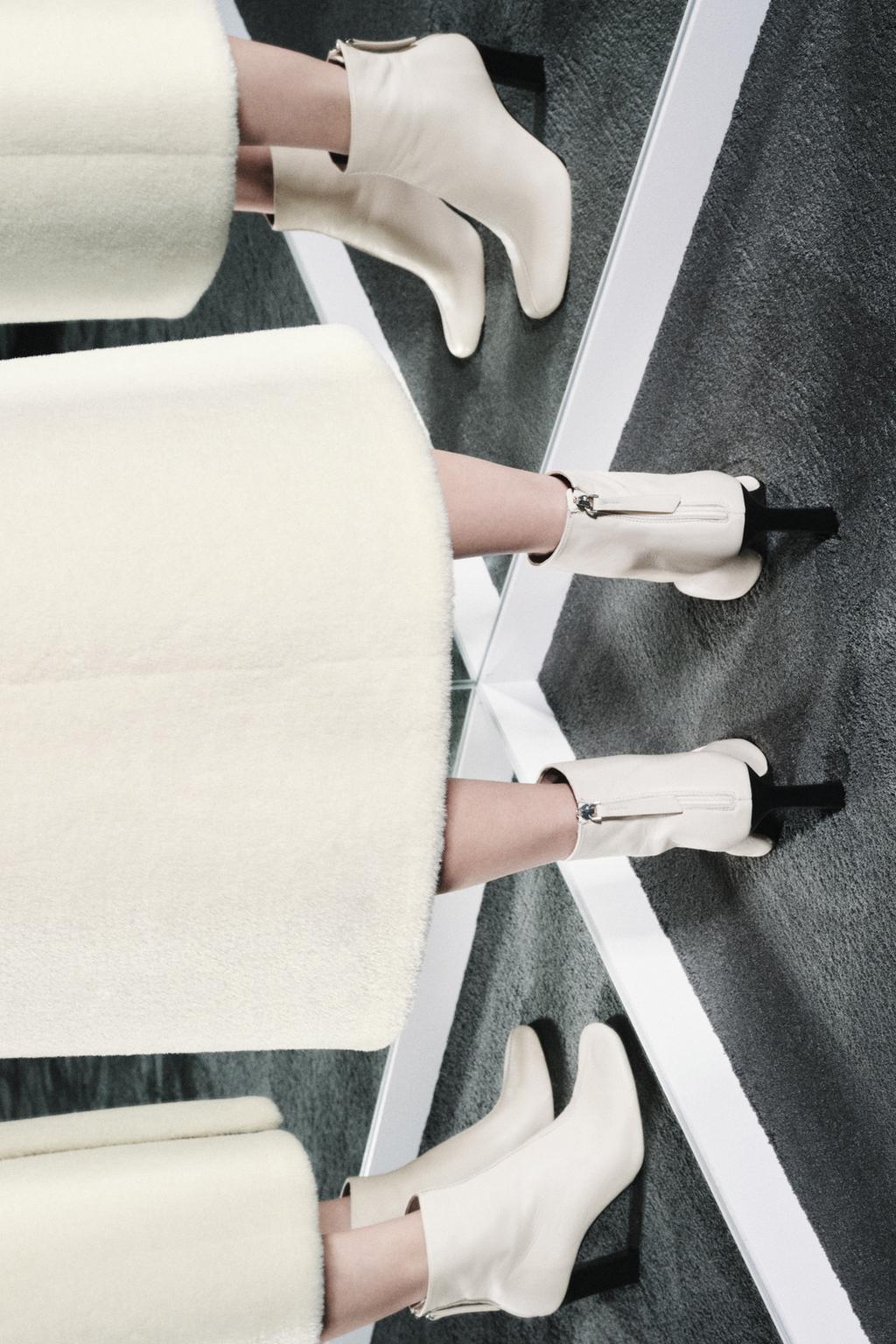 КОЖАНЫЕ БОТИЛЬОНЫ НА КАБЛУКЕ LIMITED EDITION