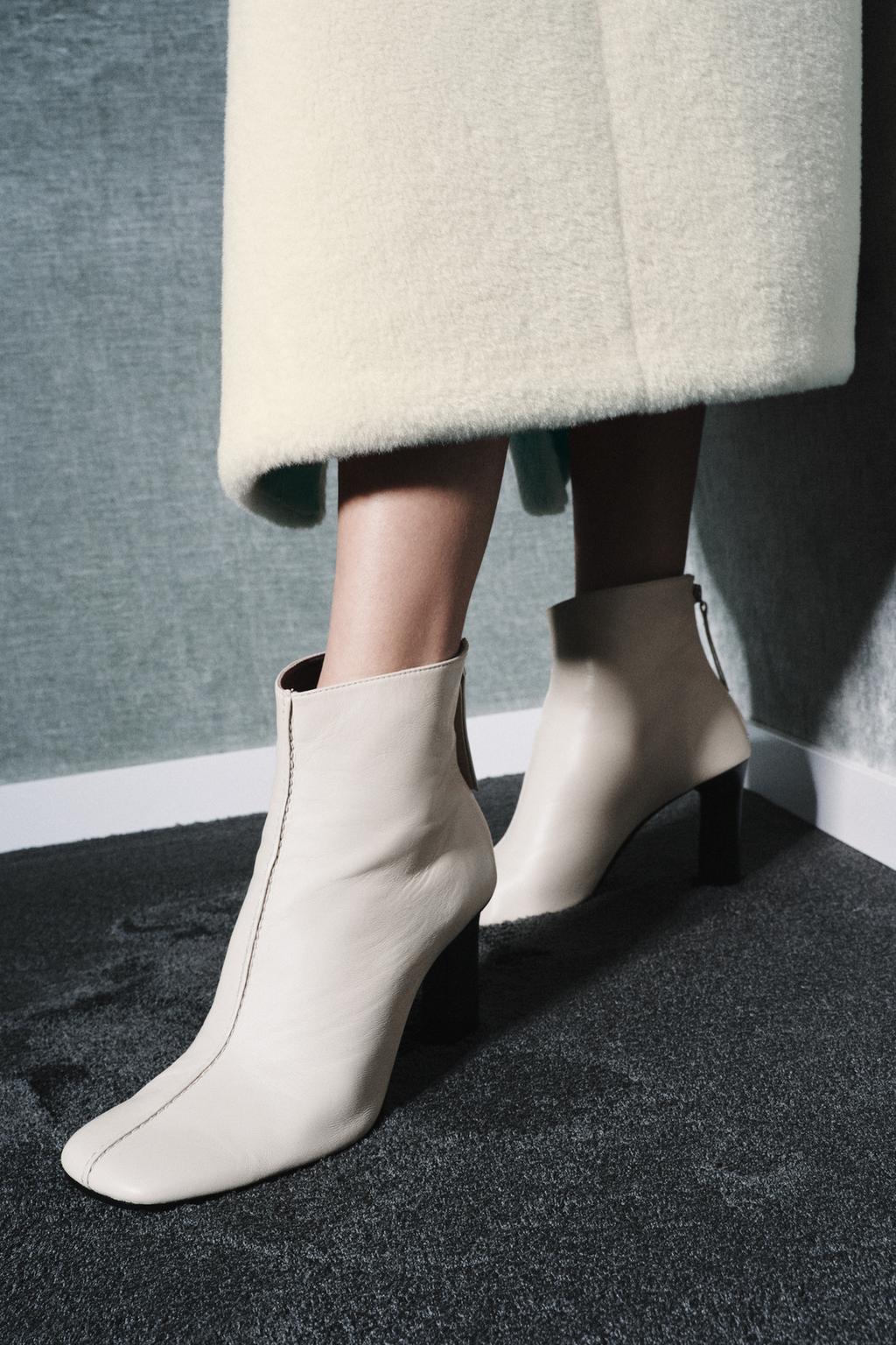 КОЖАНЫЕ БОТИЛЬОНЫ НА КАБЛУКЕ LIMITED EDITION