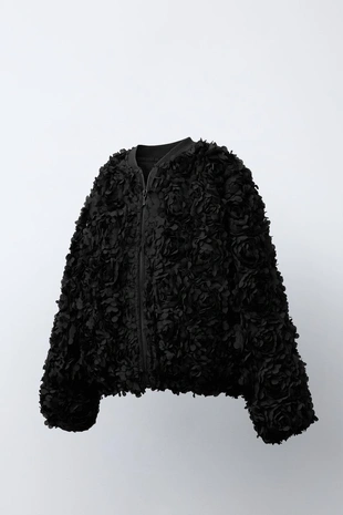 Бомбер с цветочным принтом- Заказать в России