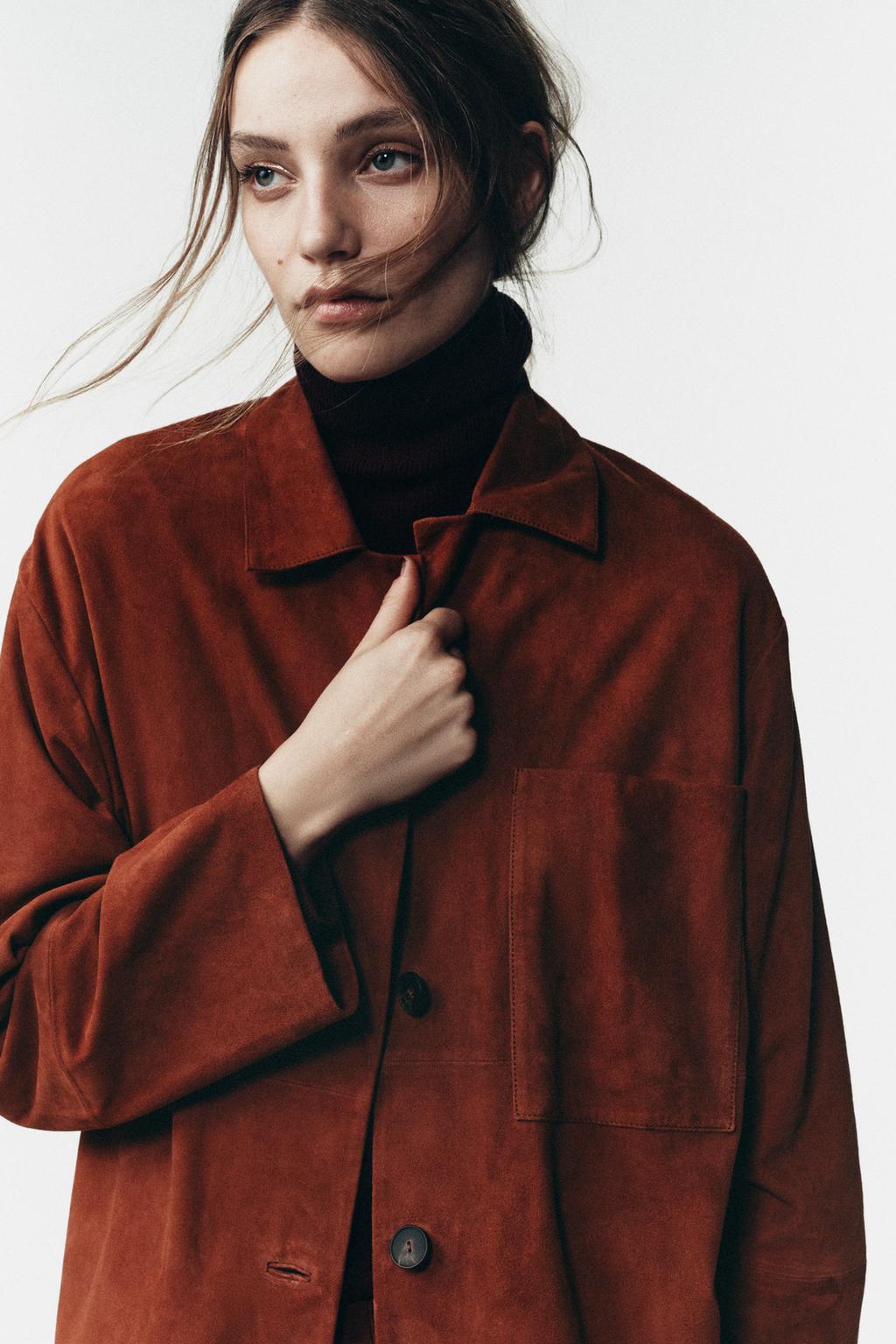 Рубашка с карманом из замши ограниченной коллекции