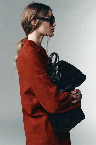 Пальто из 100% замши LIMITED EDITION- Заказать в России