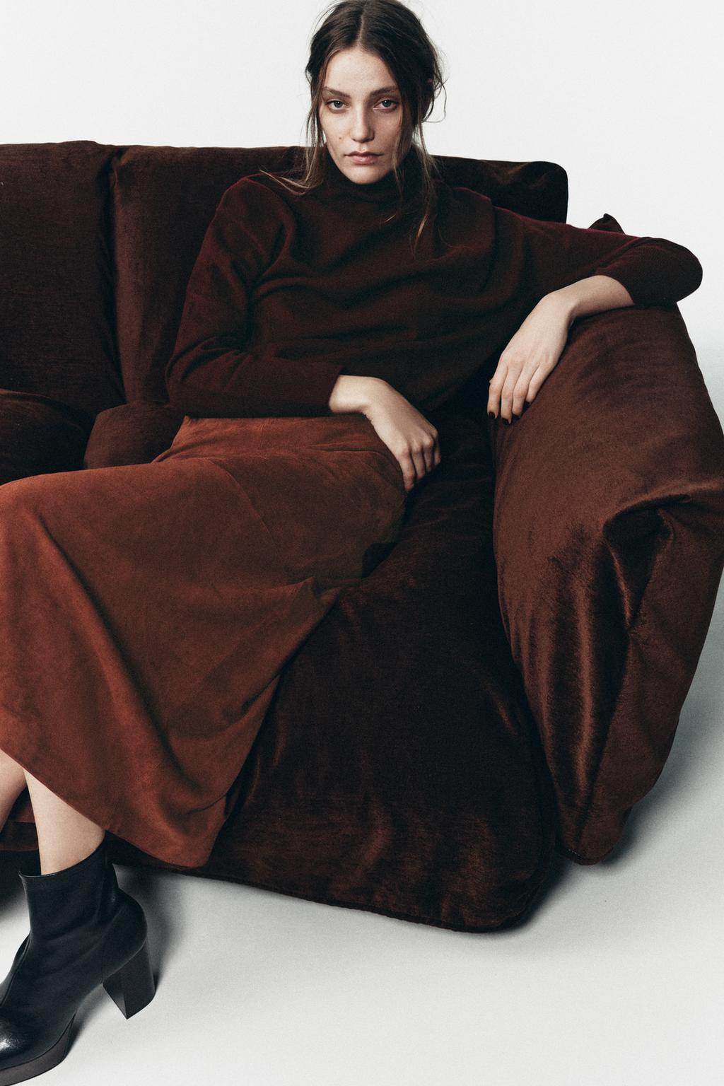 Юбка-миди из замши 100% limited edition