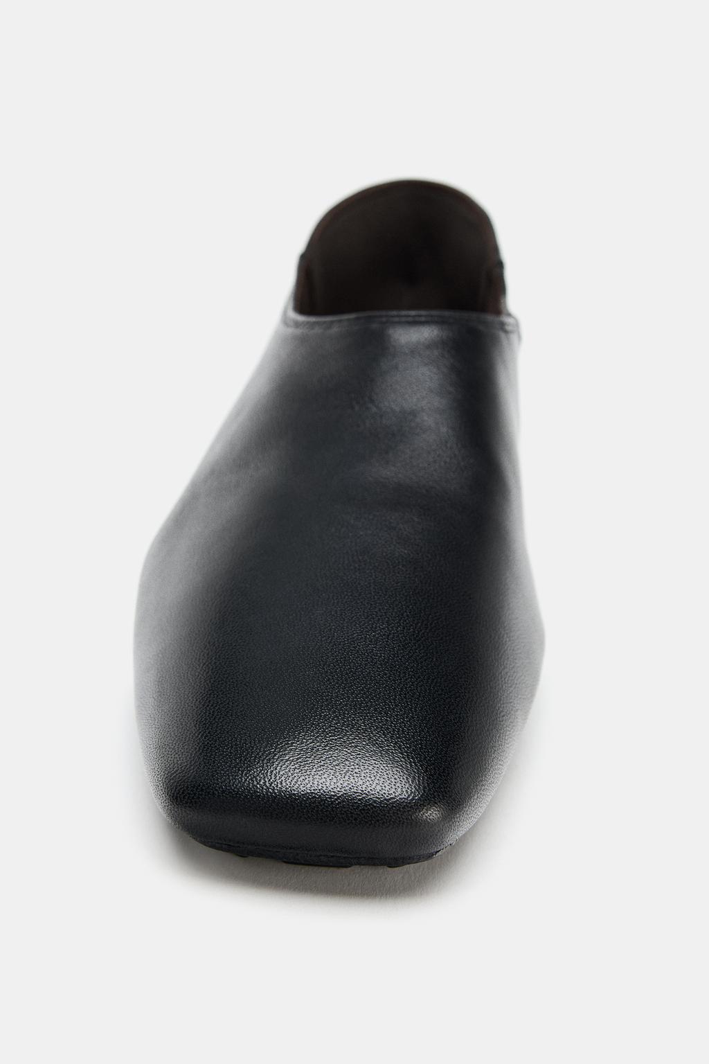 КОЖАНЫЕ ТУФЛИ НА ПЛОСКОЙ ПОДОШВЕ LIMITED EDITION