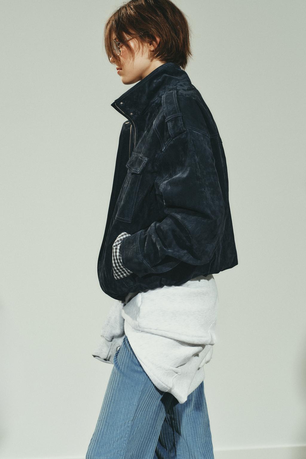 КУРТКА ИЗ 100% ЗАМШИ С КАРМАНАМИ