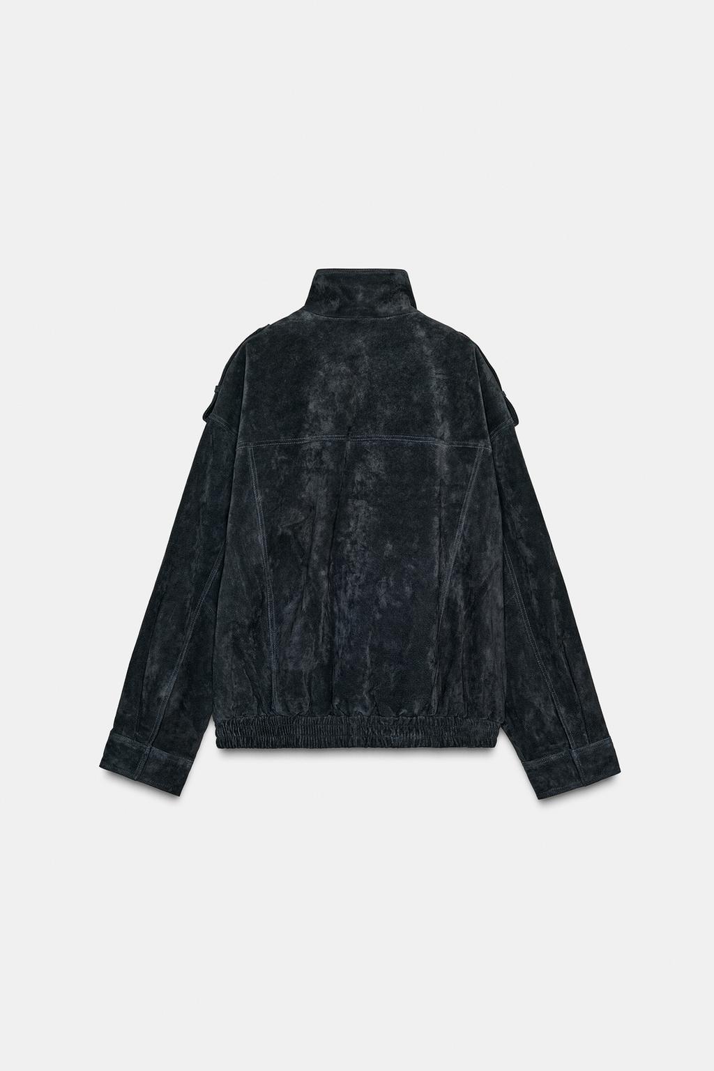 КУРТКА ИЗ 100% ЗАМШИ С КАРМАНАМИ