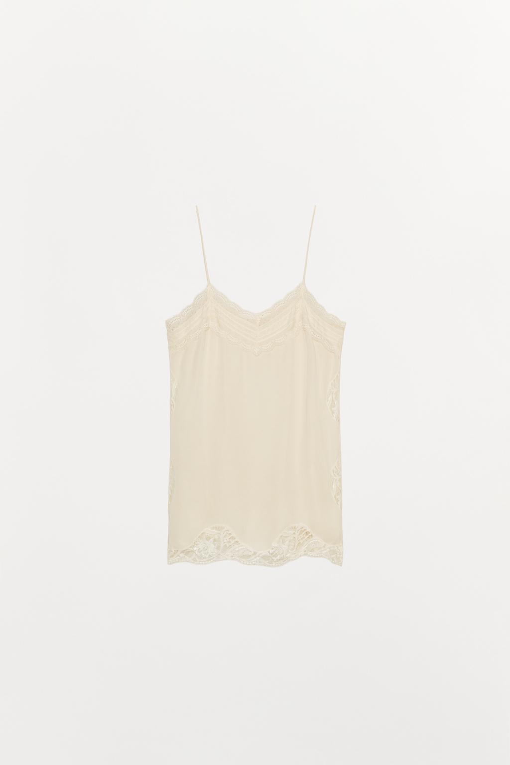 ТОП В БЕЛЬЕВОМ СТИЛЕ С КРУЖЕВОМ — ZW COLLECTION