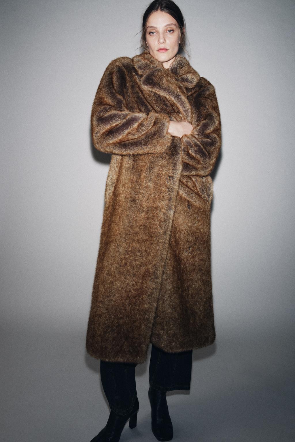 ПАЛЬТО ИЗ ИСКУССТВЕННОГО МЕХА — ZW COLLECTION LIMITED EDITION