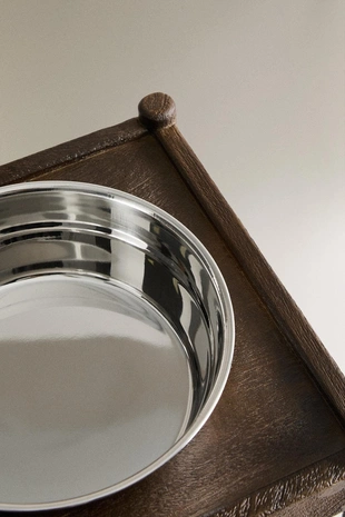 Высокая деревянная миска для корма животных- Заказать в России