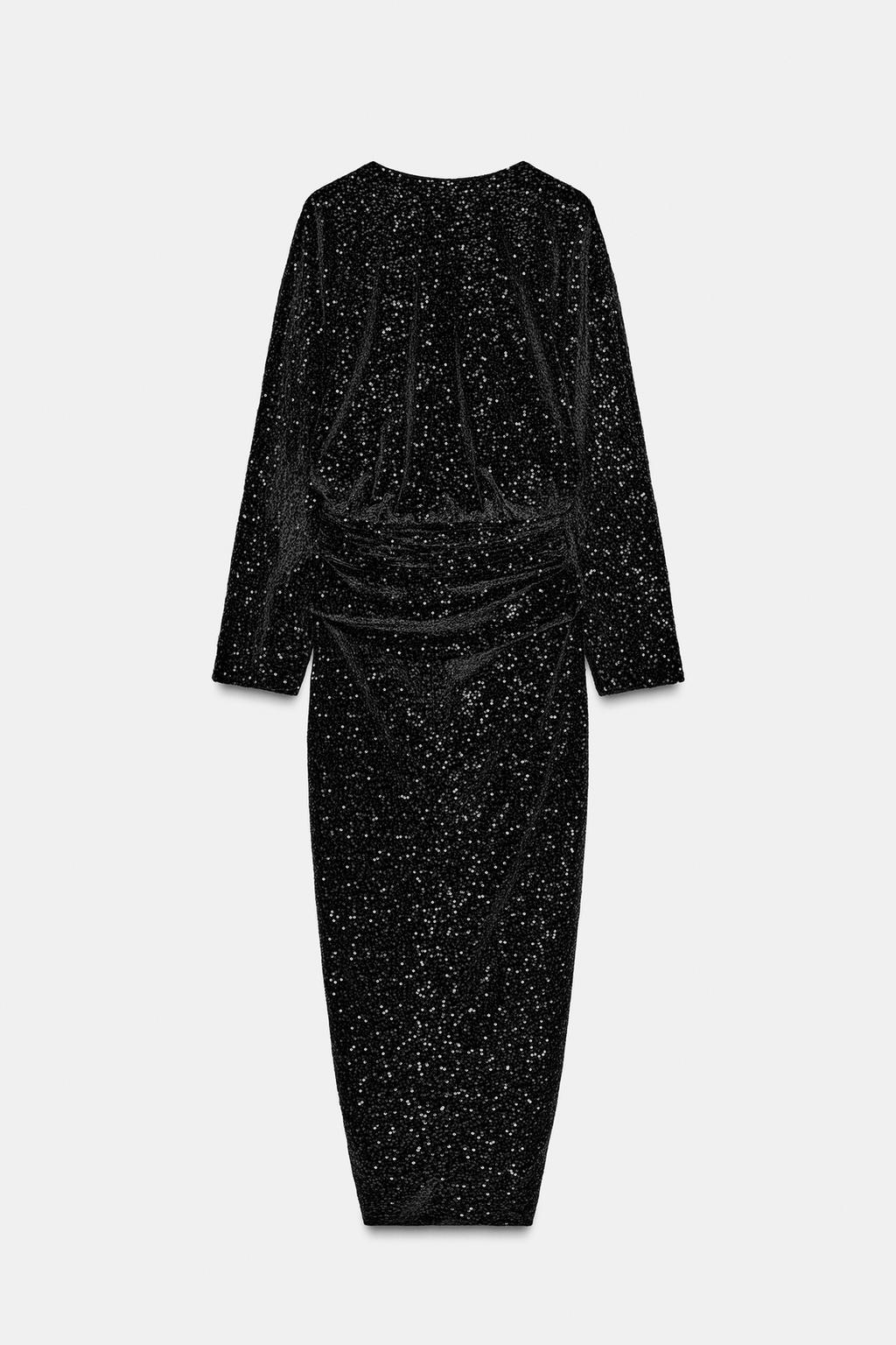 ПЛАТЬЕ С ПАЙЕТКАМИ И ПОДПЛЕЧНИКАМИ — ZW COLLECTION