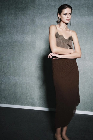 Юбка миди плиссе — ZW COLLECTION- Заказать в России