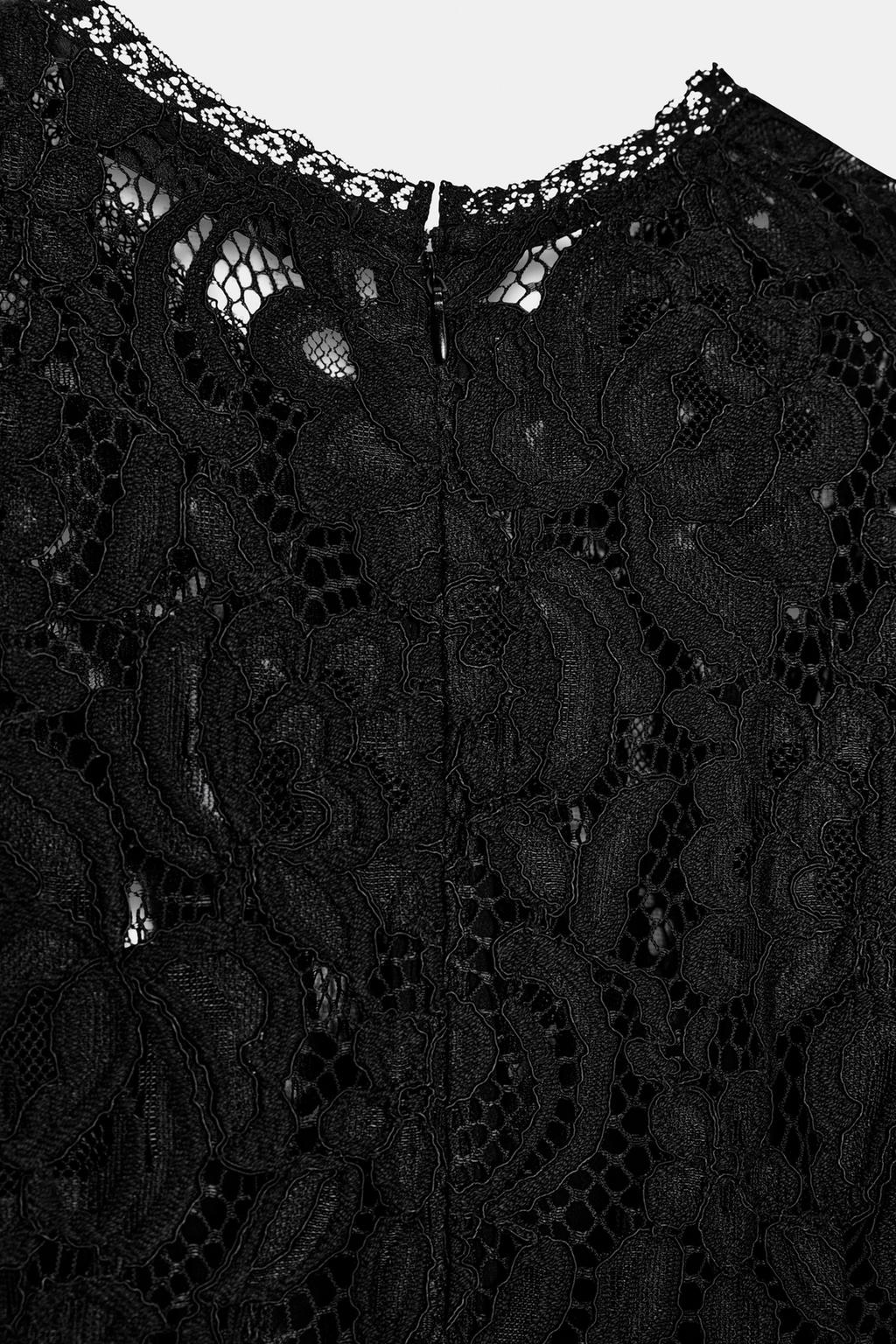 ПЛАТЬЕ МИДИ С КРУЖЕВОМ — ZW COLLECTION LIMITED EDITION