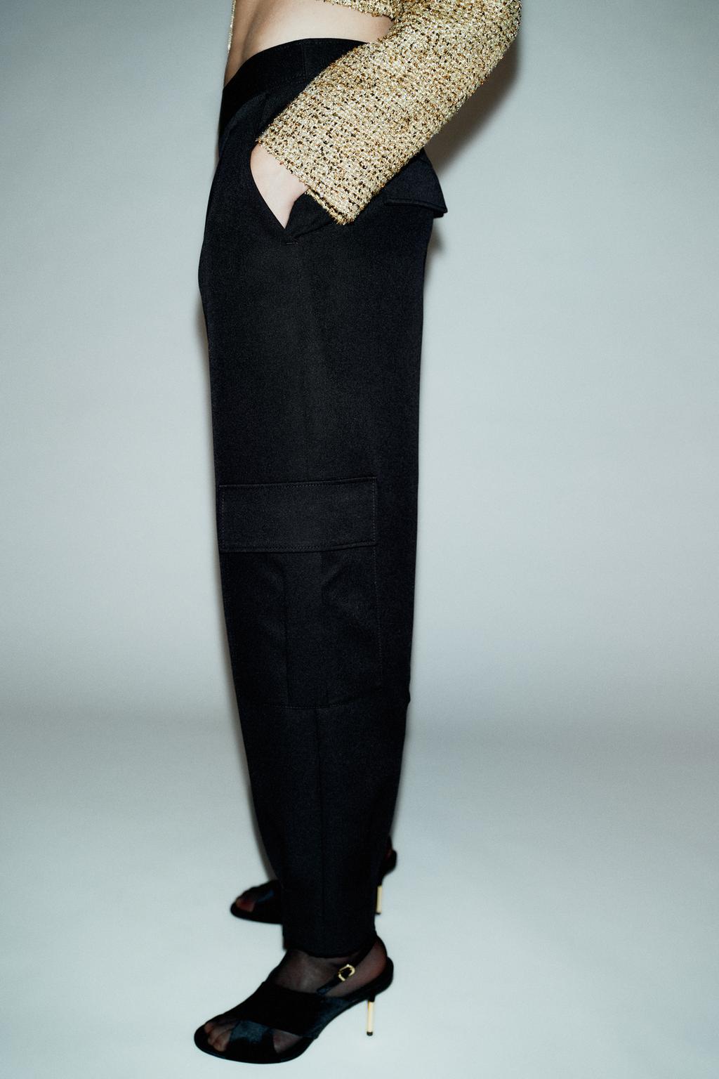 БРЮКИ CARROT FIT С КАРМАНОМ КАРГО