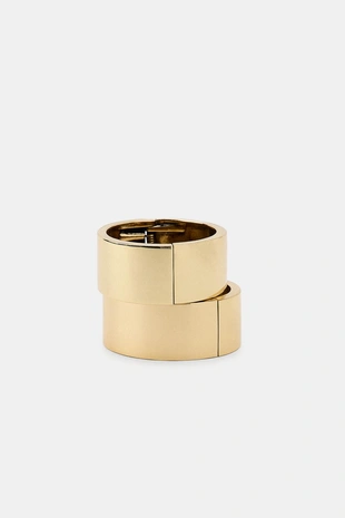 Набор из двух жестких металлических браслетов- Заказать в России