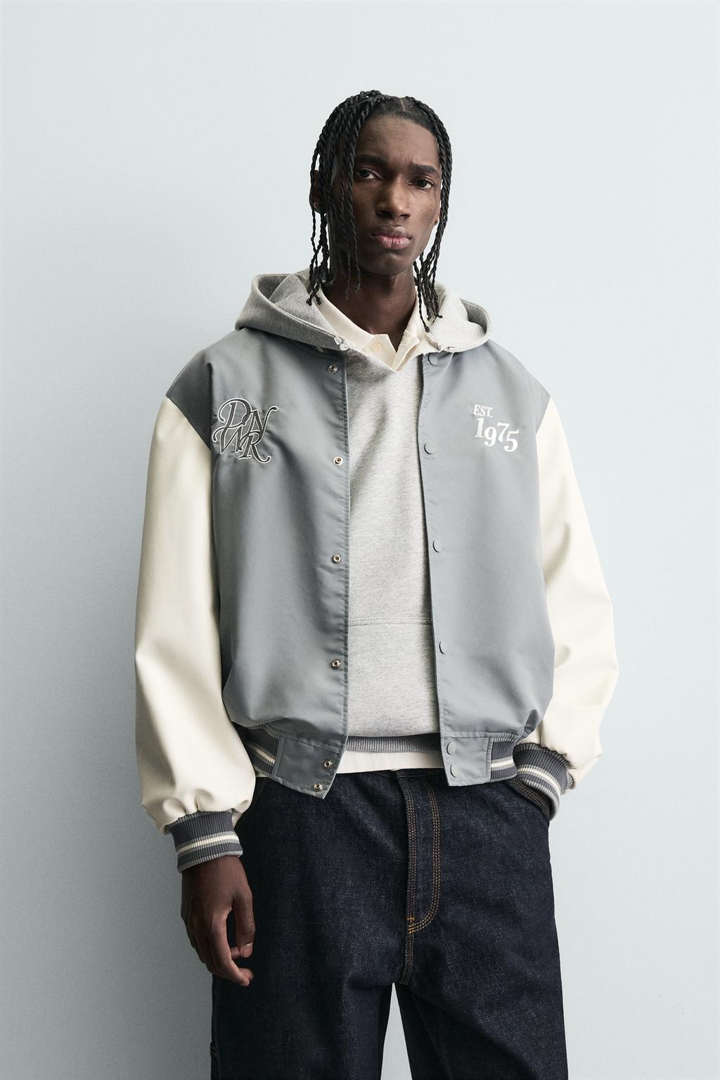 Куртка-бомбер с контрастной вышивкой