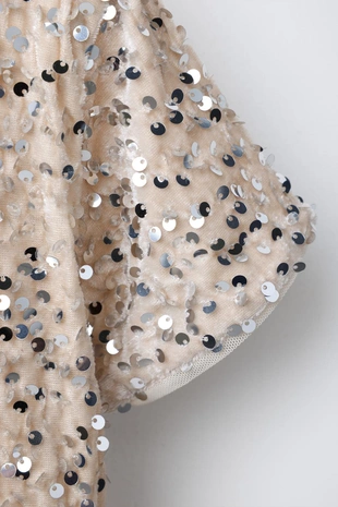 Длинный комбинезон с пайетками из вельвета- Заказать в России