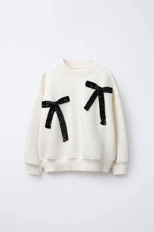 Толстовка с бантами и пайетками- Заказать в России