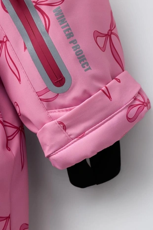 Длинный комбинезон WATER RESISTANT и WINDPROOF с бантами- Заказать в России