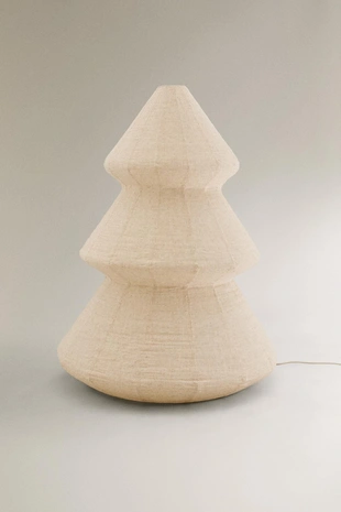 Лампа в виде новогодней елки из льна (150 см)- Заказать в России