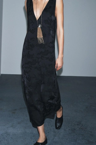 Платье миди из жаккарда — ZW COLLECTION LIMITED EDITION- Заказать в России