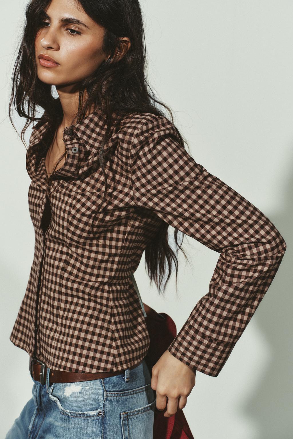 ПРИТАЛЕННАЯ РУБАШКА В КЛЕТКУ