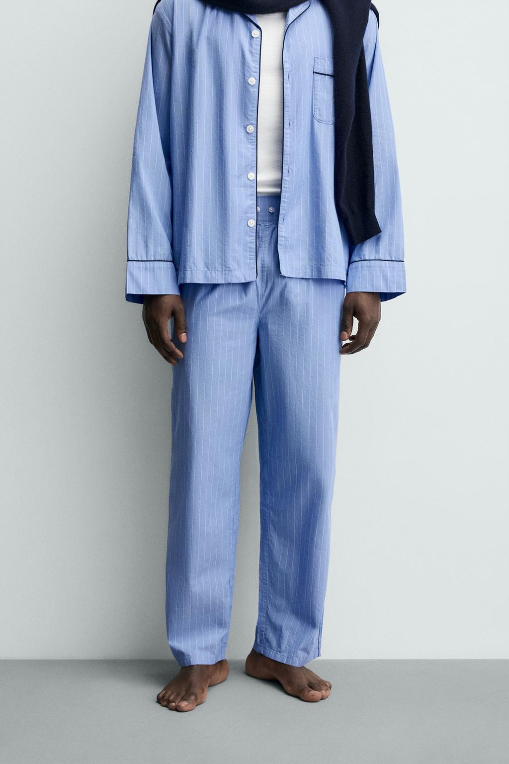 ПИЖАМА С КОНТРАСТНОЙ ОТДЕЛКОЙ