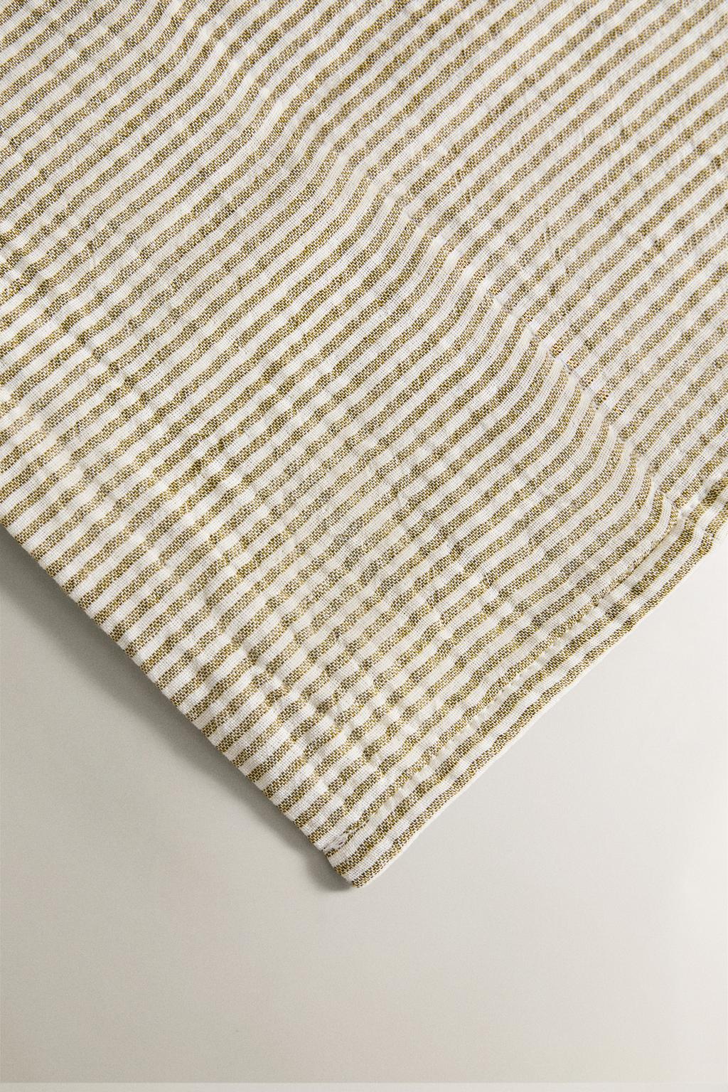 Детский простынь из муслина в полоску