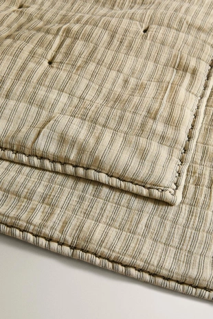 Детское хлопковое одеяло с тонкими полосками- Заказать в России