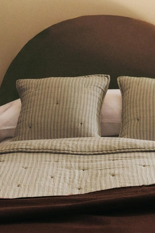 Детское хлопковое одеяло с тонкими полосками- Заказать в России