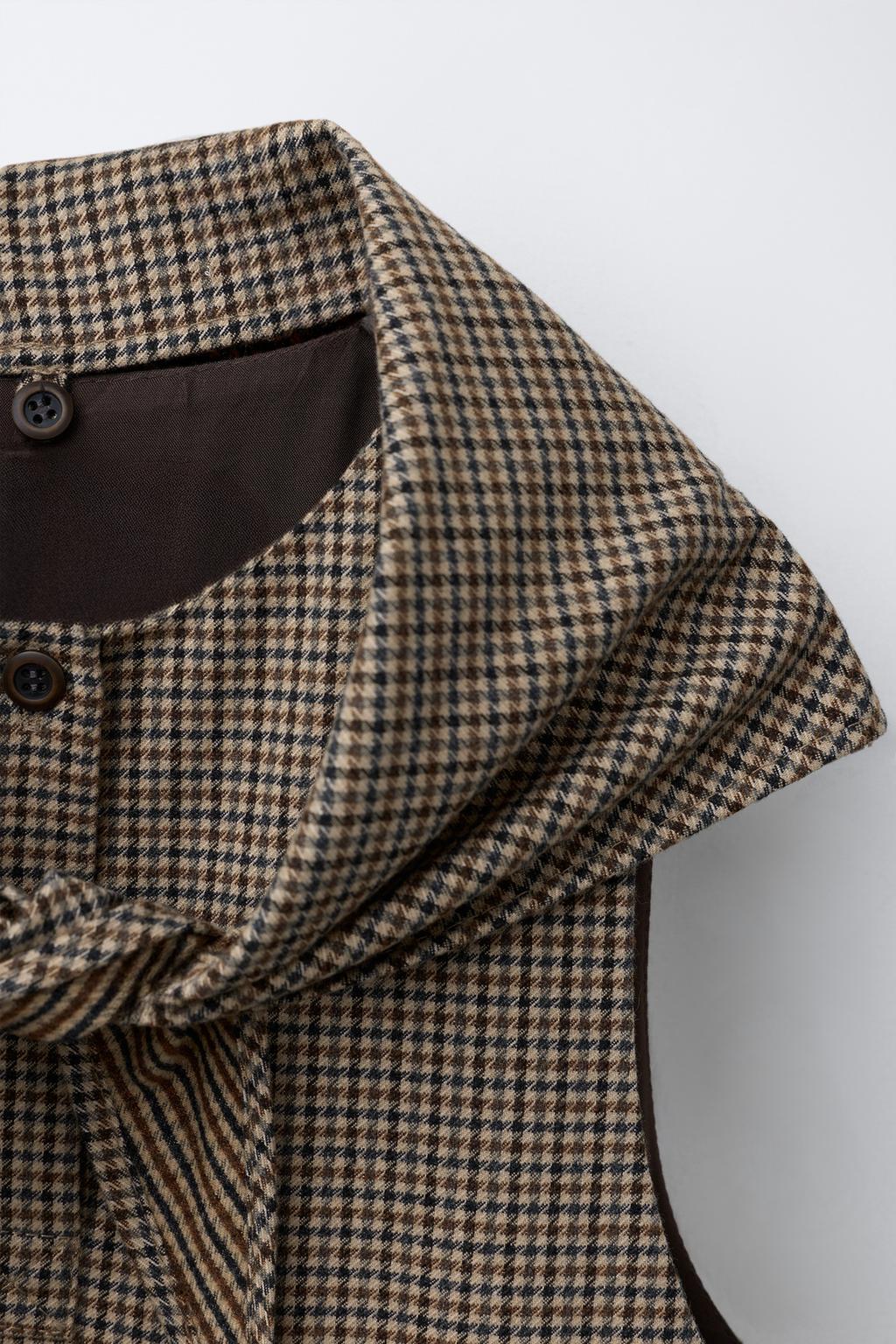 САРАФАН В КЛЕТКУ СО СЪЕМНЫМ ПЛАТКОМ