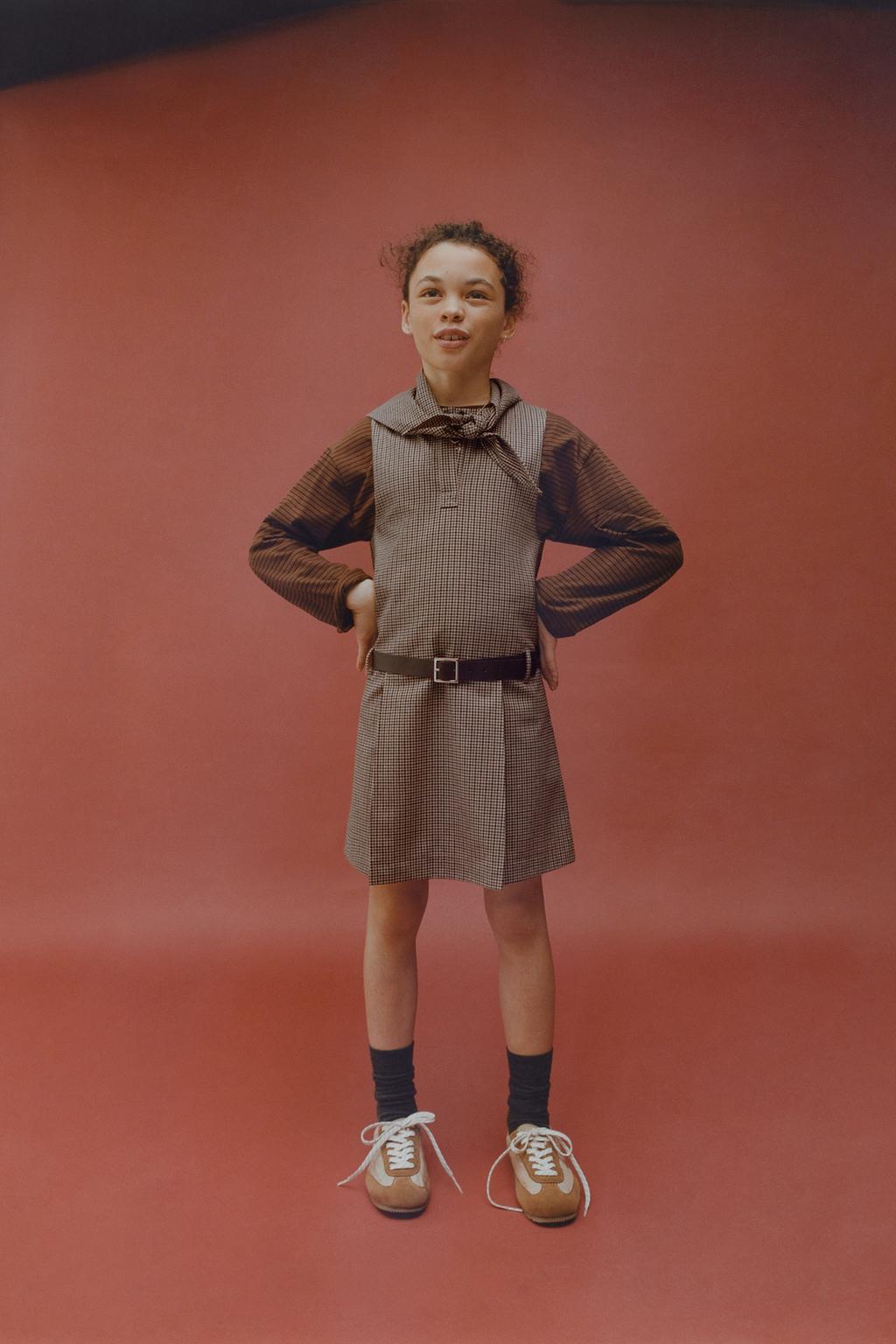 САРАФАН В КЛЕТКУ СО СЪЕМНЫМ ПЛАТКОМ