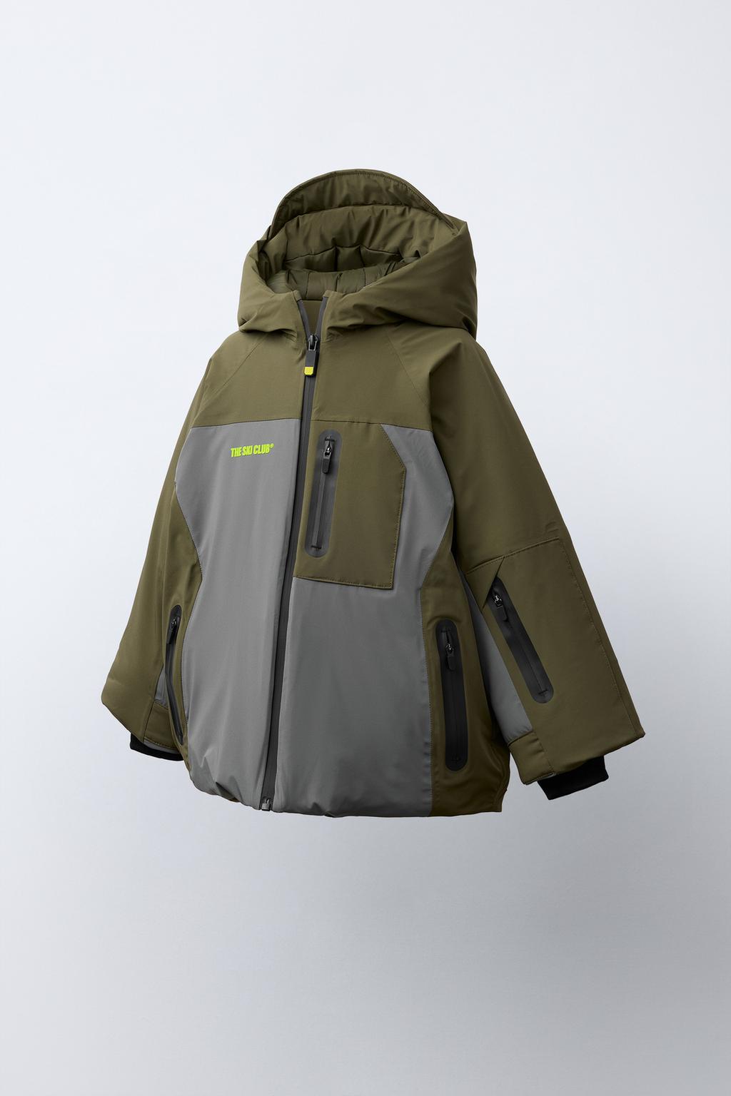 COLOUR BLOCK HOODED WATERPROOF AND WINDPROOF JACKET RECCO® SYSTEM SKI COLLECTION