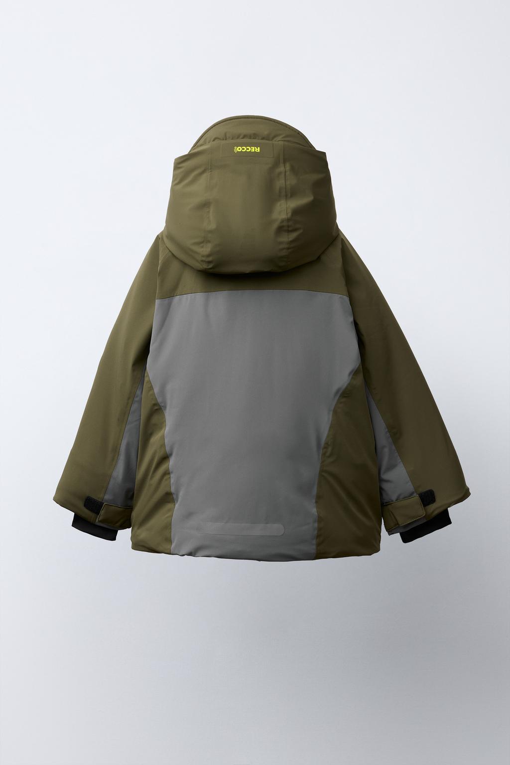 COLOUR BLOCK HOODED WATERPROOF AND WINDPROOF JACKET RECCO® SYSTEM SKI COLLECTION
