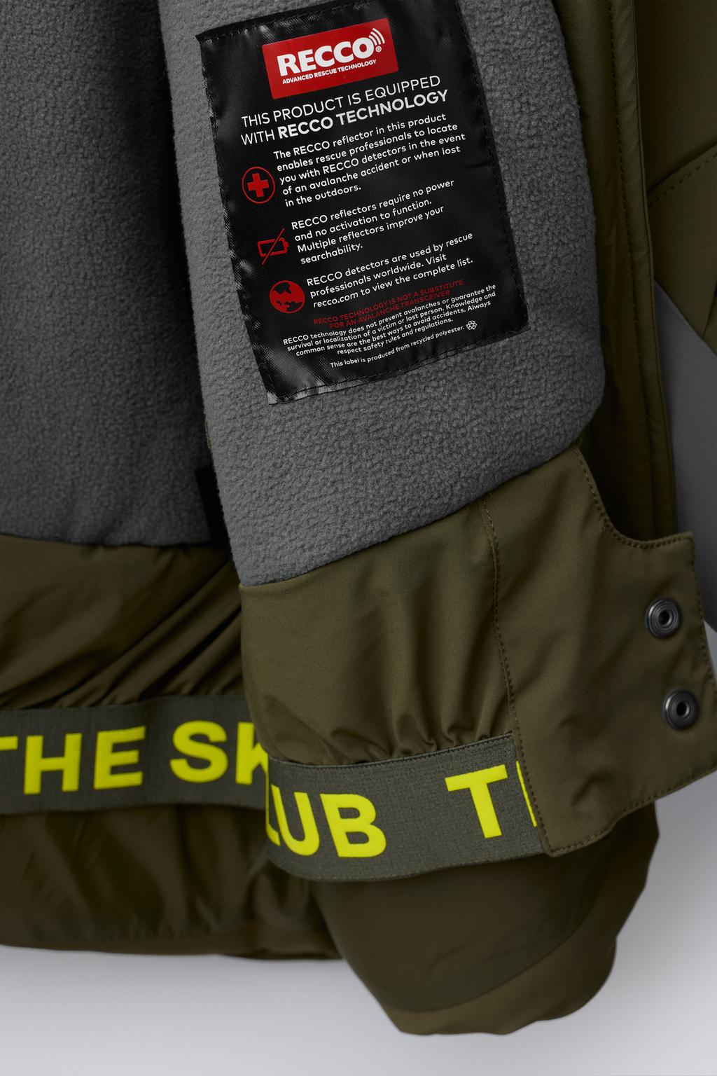 COLOUR BLOCK HOODED WATERPROOF AND WINDPROOF JACKET RECCO® SYSTEM SKI COLLECTION