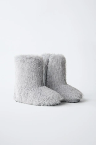 Снежные ботинки из искусственного меха- Заказать в России