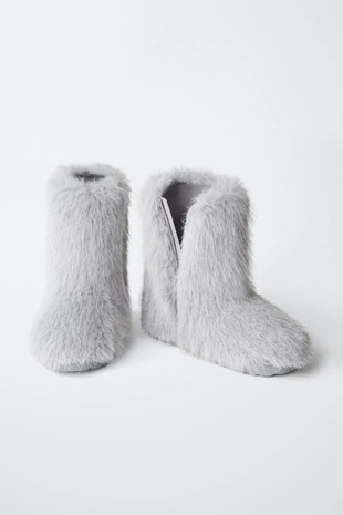 Снежные ботинки из искусственного меха- Заказать в России