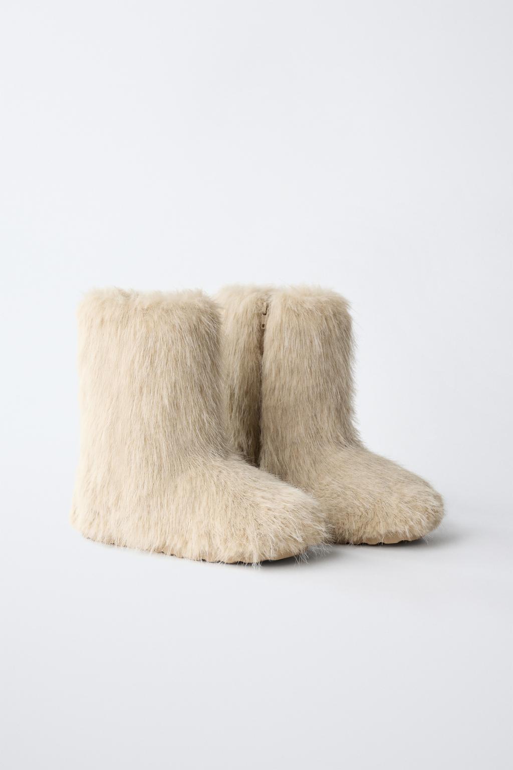 СНЕЖНЫЕ БОТИНКИ ИЗ ИСКУССТВЕННОГО МЕХА