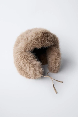 Шапка из искусственного меха FAUX FUR SKI COLLECTION- Заказать в России