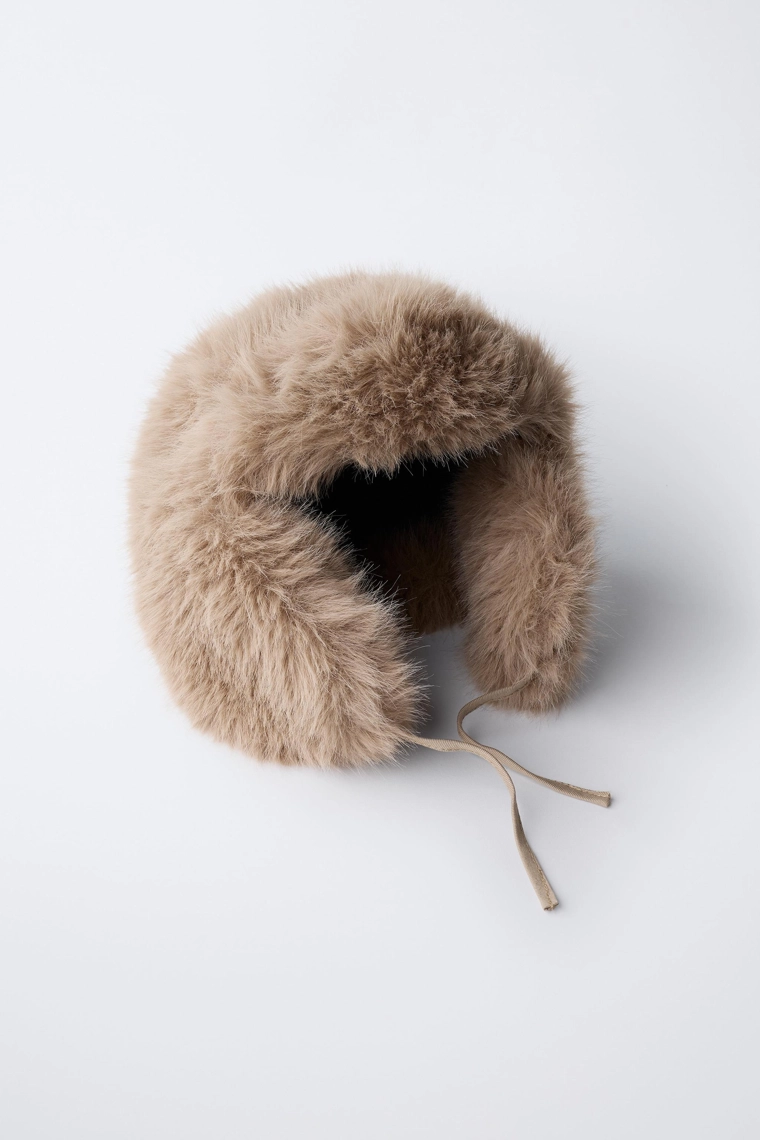 Шапка из искусственного меха коллекции для горных лыж