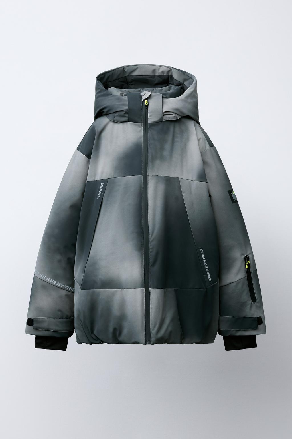 КУРТКА С КАПЮШОНОМ TIE DYE WATER RESISTANT И WINDPROOF RECCO® SYSTEM SKI COLLECTION