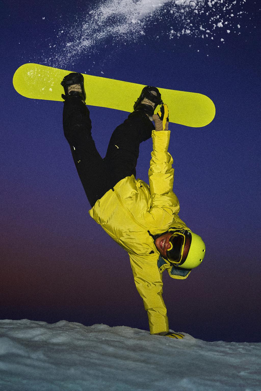 DOWN FEATHER JACKET WITH DETACHABLE HOODIE, WATER-RESISTANT AND WINDPROOF RECCO® SYSTEM SKI COLLECTION