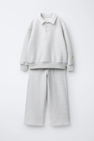 Комплект из поло и брюк WIDE LEG- Заказать в России