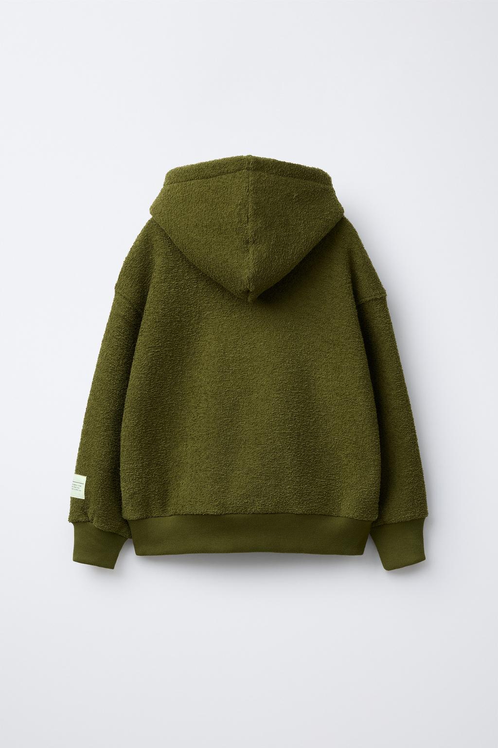 HOODIE SWEATSHIRT AND JOGGER TROUSERS WITH LABEL TEXTURE