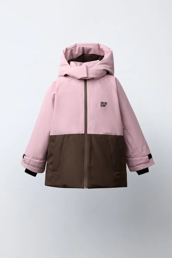 КУРТКА С КАПЮШОНОМ  В СТИЛЕ COLOR BLOCK коллекция «Ski»