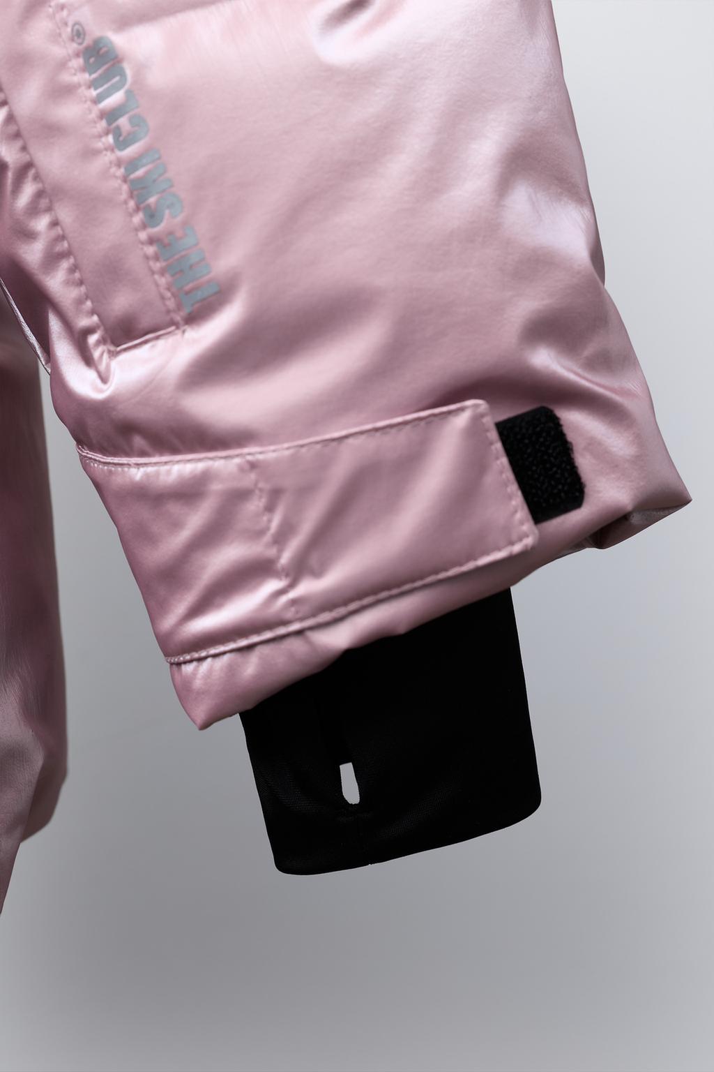 WATER-RESISTANT AND WINDPROOF METALLIC DOWN FEATHER PUFFER JACKET RECCO® SYSTEM SKI COLLECTION