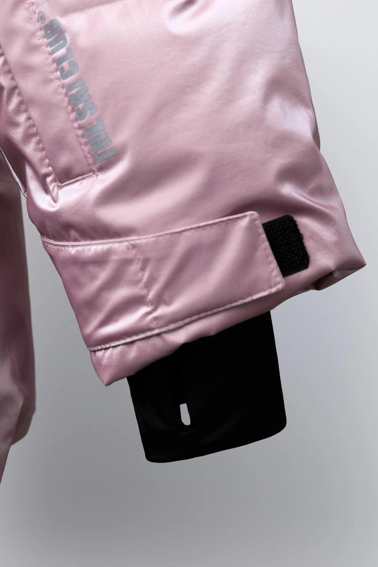 Пуховик zara с металлическим блеском и системой recco® для катания на лыжах и сноуборде